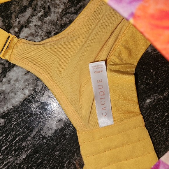 Cacique Yellow Floral Bra - Picture 4 of 6